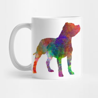 Staffordshire Bull Terrier in watercolor Mug